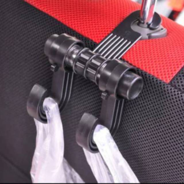 GANTUNGAN BARANG MOBIL CAR SEAT HANGER HOOK HOLDER BAG ORGANIZER 2 in 1