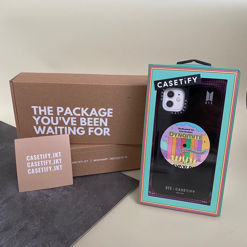 CASETIFY - BTS DYNAMITE (black Vynil) for IP11 (ORIGINAL-PRELOVED)