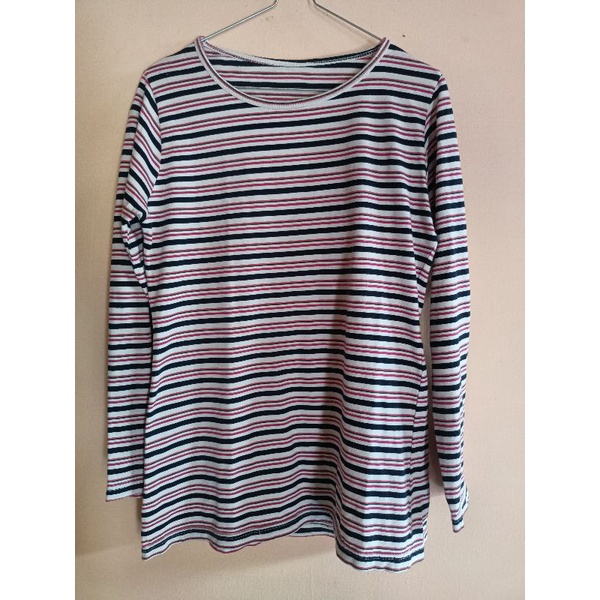 Kaos lengan panjang stripe