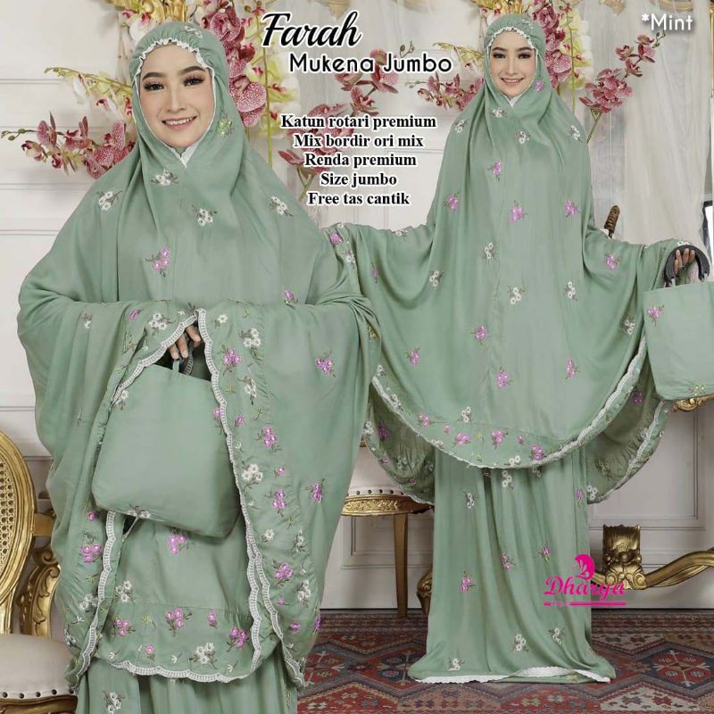 FARAH MUKENA JUMBO RAYON BORDIR