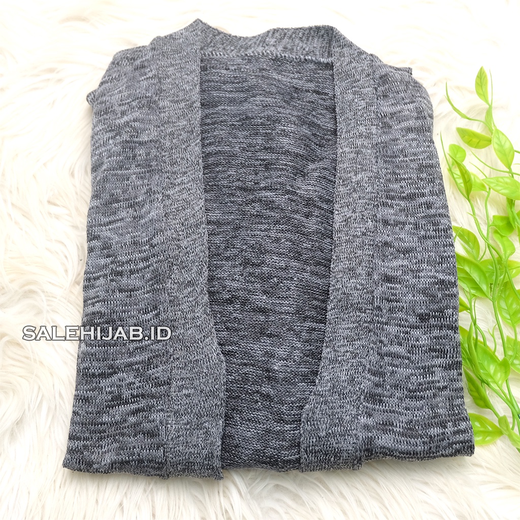 OVERSIZE CARDIGAN RAJUT TWIST PANJANG || LONG CARDI || CARDIGAN KNITWEAR TWIST PENDEK-PANJANG_ABU TUA