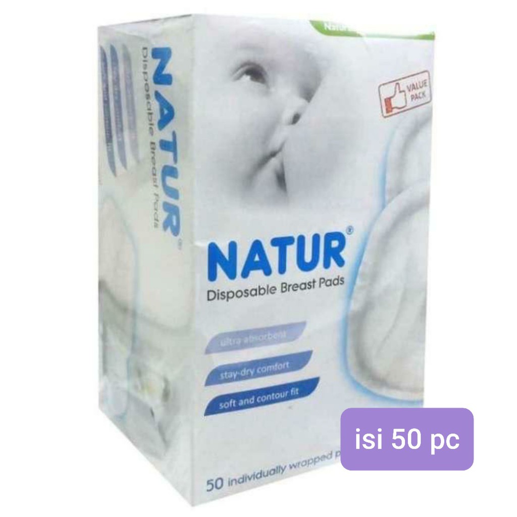 Natur Disposable Breast Pad Isi 50/ Breast Pad Sekali Pakai 80338