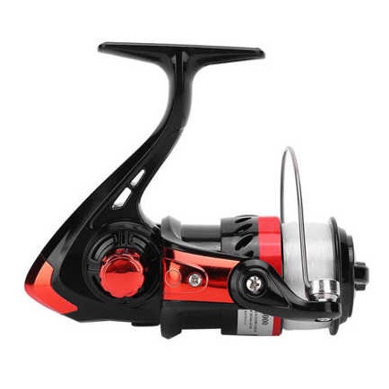 YUMOSHI FF4000 Reel Pancing Spinning 3 Ball Bearing 5.2:1 - Black/Red