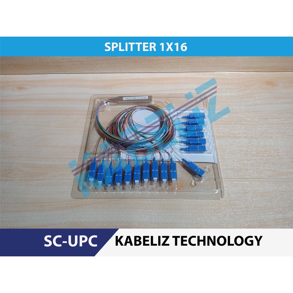 Passive Splitter PLC 1/16 SC UPC Spliter 1 16 Fiber Optic Pasif