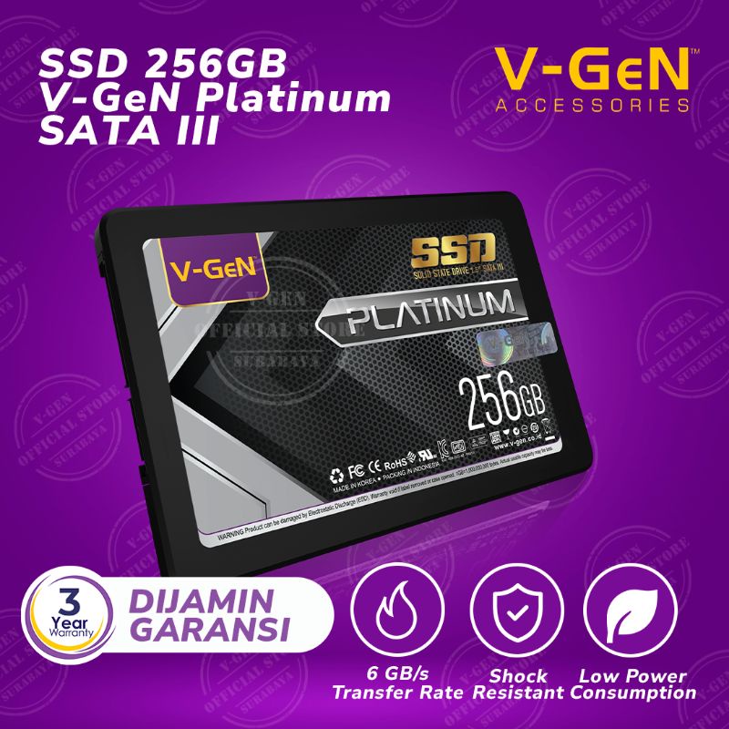 SSD V-GeN 128GB 256GB 512GB 1TB SATA 3 Solid State Drive 2.5&quot; VGEN