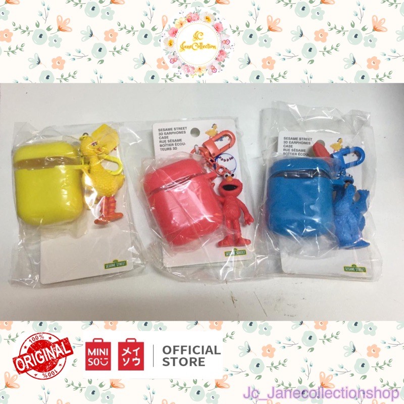 3D Earphone Case X Sesame Street Miniso