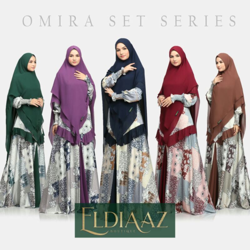 Gamis Syari Omira set by Eldiaaz