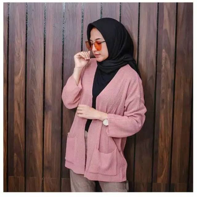 CARDIGAN RAJUT WANITA - ATASAN OVERSIZE CARDY LOCCY KARDIGAN