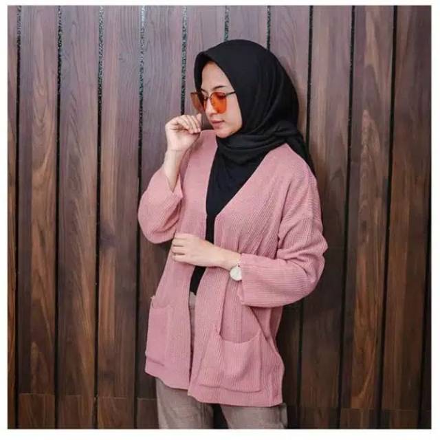 CARDIGAN RAJUT WANITA - ATASAN OVERSIZE CARDY LOCCY KARDIGAN