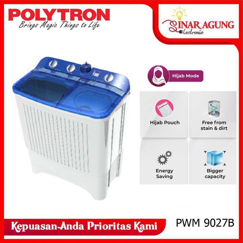 Jual MESIN CUCI POLYTRON 2 TABUNG PWM9072B / PWM 9072B 9KG 100% ORI ...