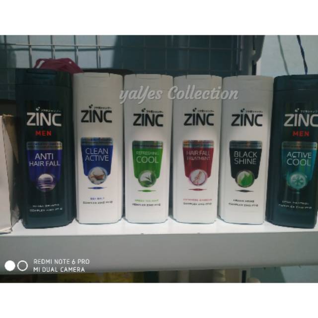 Shampoo zinc men 170 ml botol sampo rambut anti hair fall 