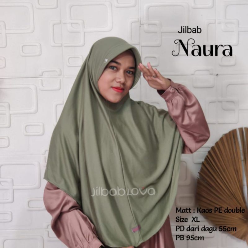 GROSIR JILBAB HIJAB KHIMAR KERUDUNG BERGO JOKAM PET SIZE XL KAIN KAOS PE SYARI NAURA BORDIL 354
