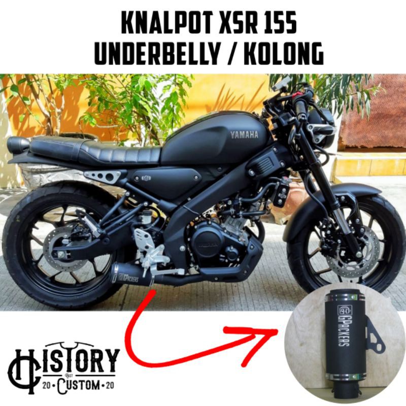 KNALPOT YAMAHA XSR 155 UNDERBELLY - KNALPOT XSR 155 KOLONG - Knalpot Underbelly XSR155 - Knalpot Bas