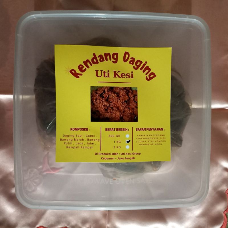 

RENDANG DAGING ASLI KHAS KEBUMEN