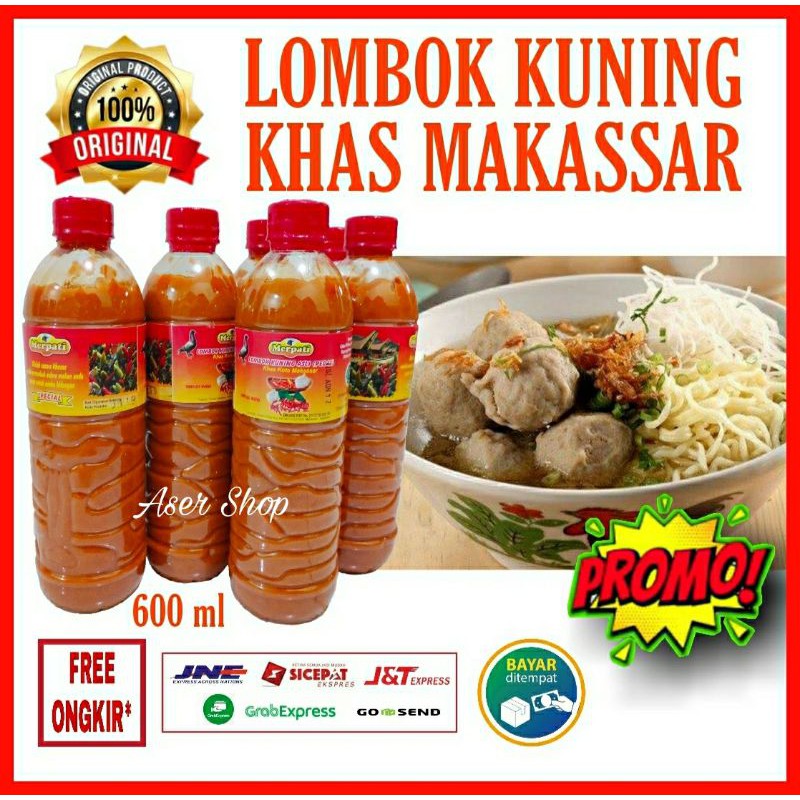 

@*¢πSambal Kuning Asli Cap Merpati 600ml Lombok Khas SULAWESI Makassar