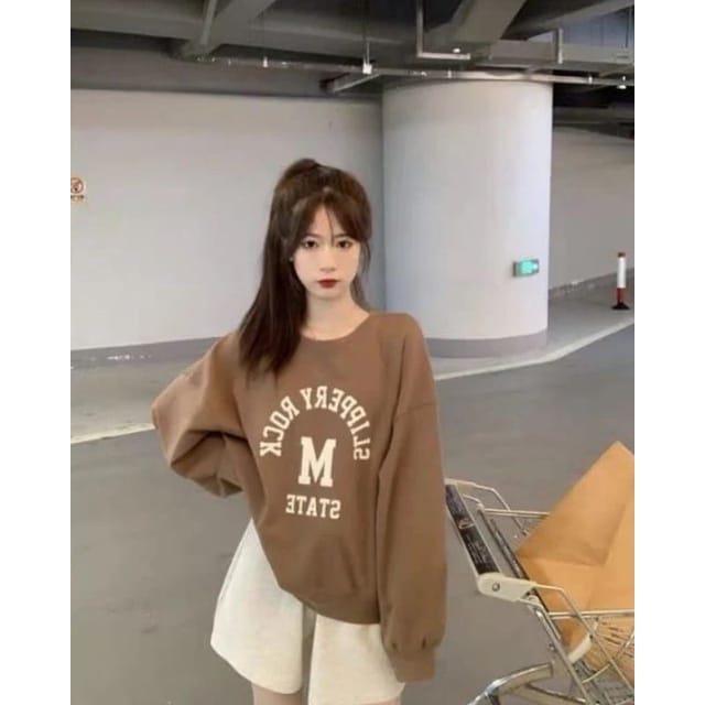 SWEATER WANITA SLIPPERY ROCK /// ATASAN WANITA ALA KOREA TEBAL HALUS PREMIUM KEKINIAN TERBARU''