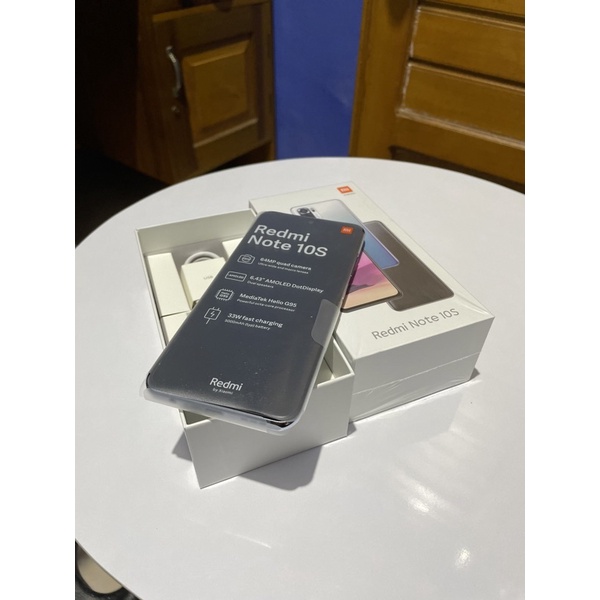 Redmi note 10s 6/64 white second like new (pembelian 5 juli 2022)