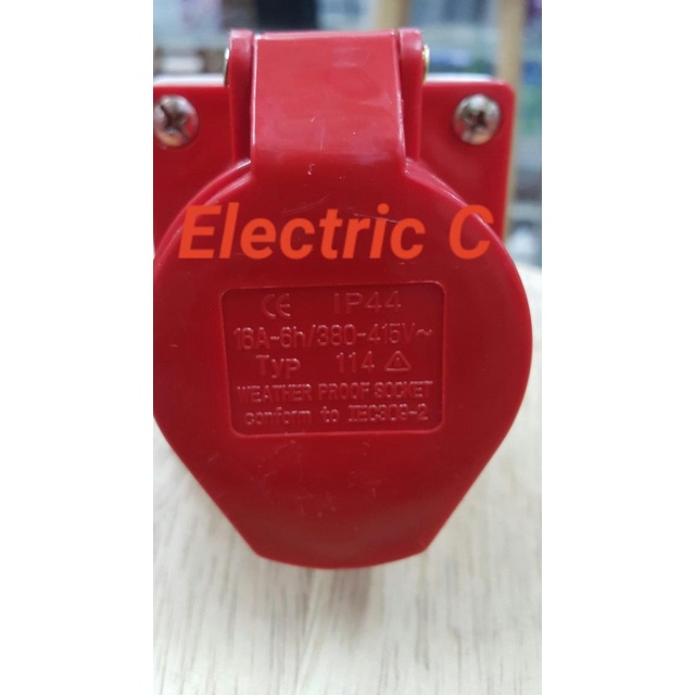 Surface Maouting / Female / Industrial Socket 3 phase 4 pin 16 Amper