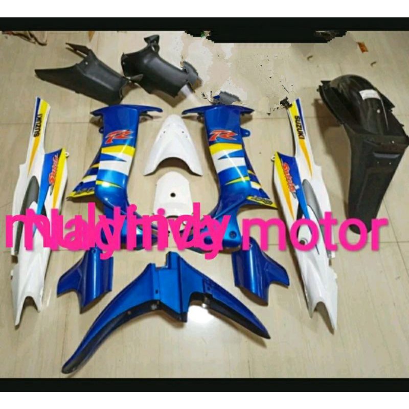 paketan body bodi satria hiu malaysia biru putih