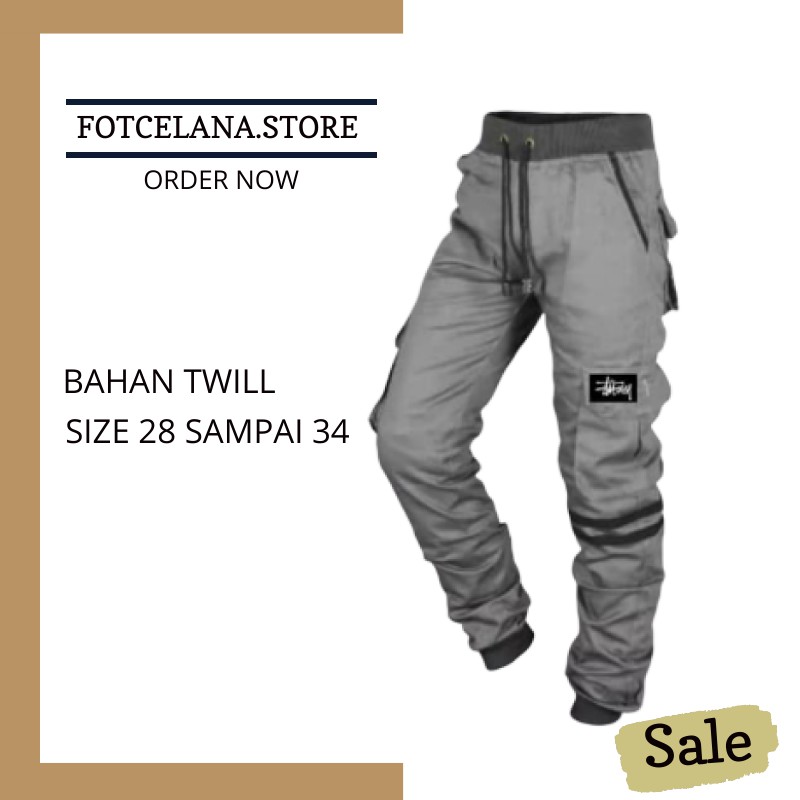 Celana Pria Chino CREAM BIG SI Celana Xellano Gabardin Celana Pria Chino CREAM BIG SI Celana Xellano Gabardin
