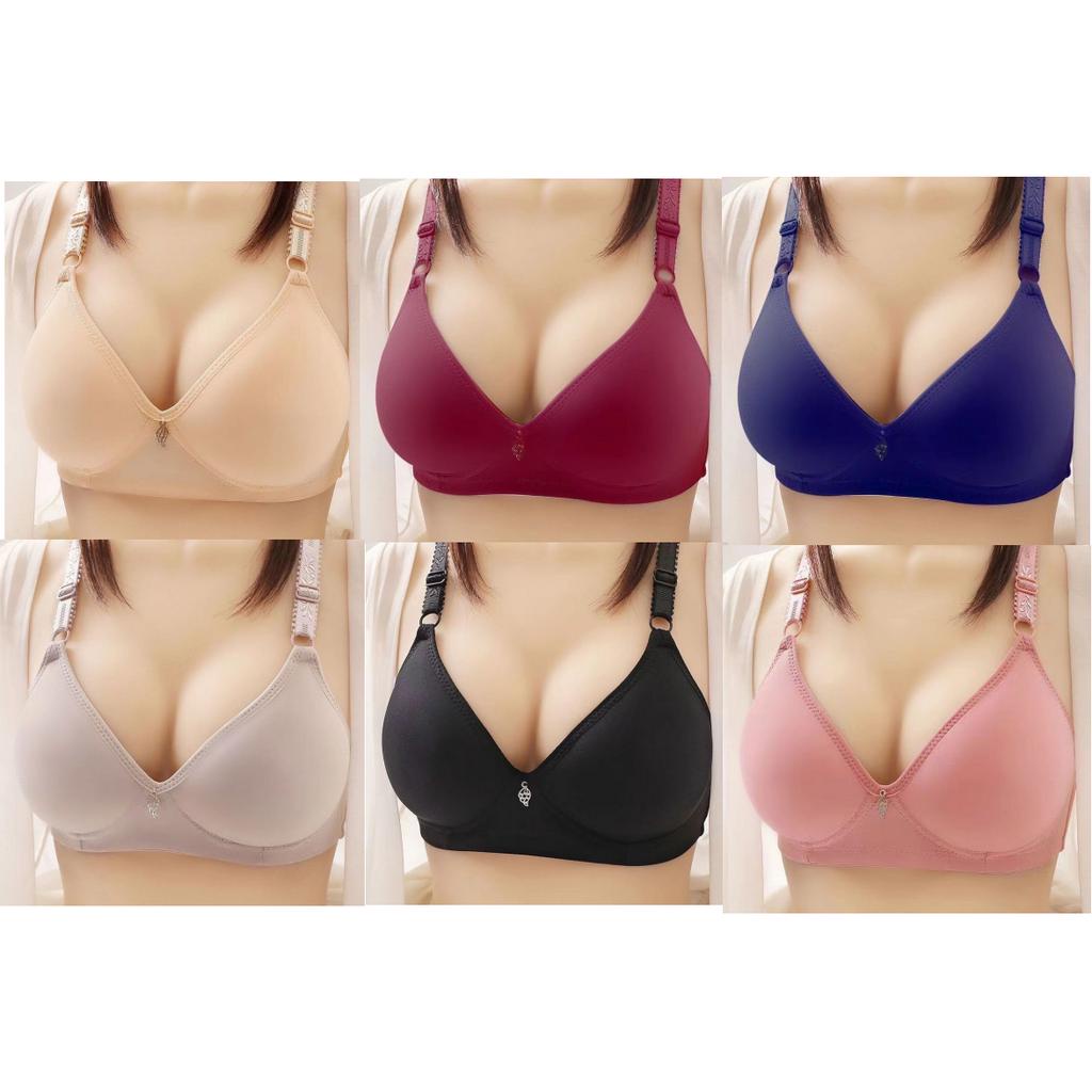 BRA/ BH WANITA 638 TIDAK ADA KAWAT, BUSA TIPIS SIZE 36-42