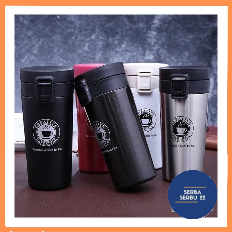 Termos Kopi Original / Travel Mug Coffee Tahan Air Panas &amp; Dingin Coffee Cup B46 Stainless Steel[SS]