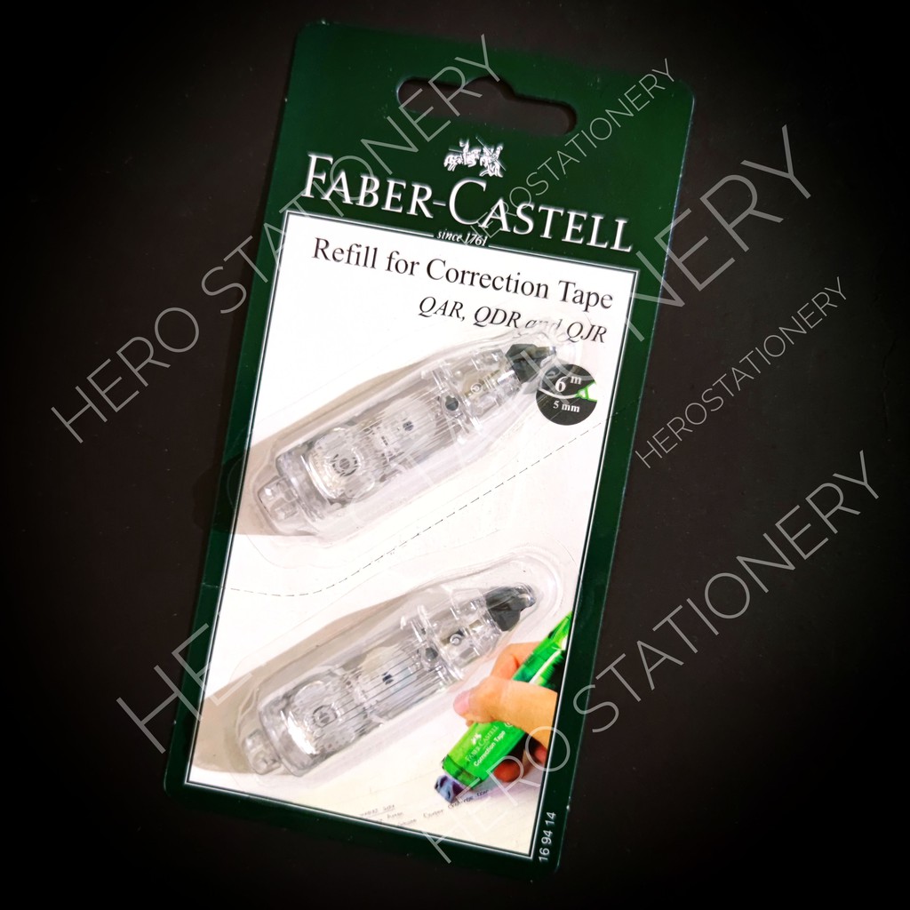 

Refill correction tape faber-castell QJR-506 . QAR-506 . QBR-506 . QDR-506 isi 2 unit