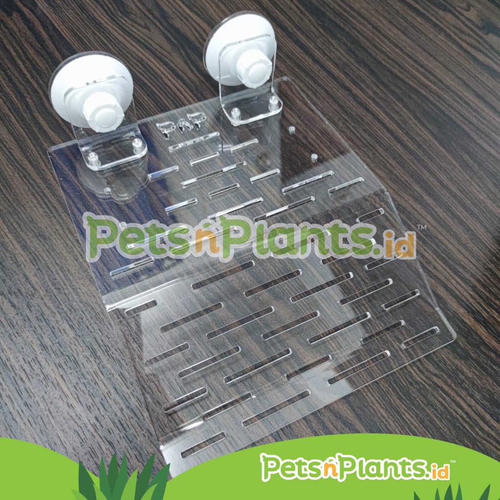 Tempat Berjemur Kura Kura Air Brazil Akrilik Import Crystal Clear PnP - Turtle Acrylic Basking Spot