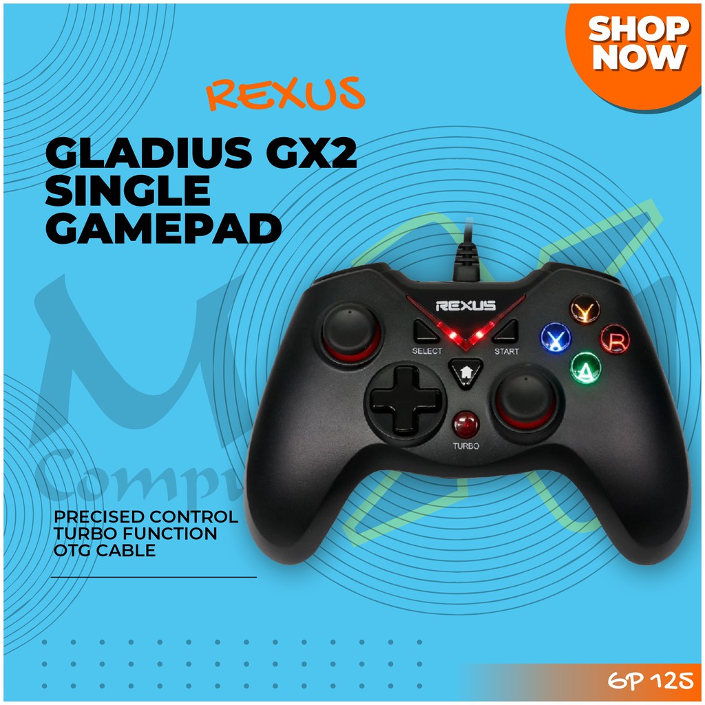 Rexus Gladius GX2 Precised Control Turbo Function Single Controller with OTG Joystick Gamepad