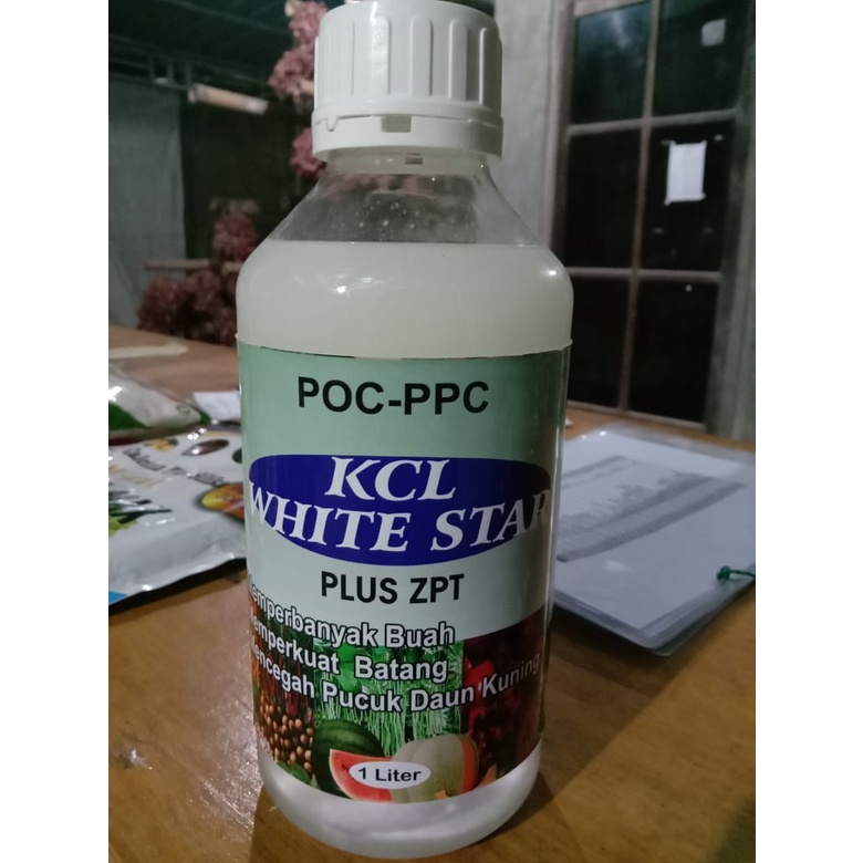 KCL WHITE CAIR PLUS ZPT KEMASAN 1 LITER UNTUK PEMBESAR POPOR DAN BOBOT BAWANG MERAH