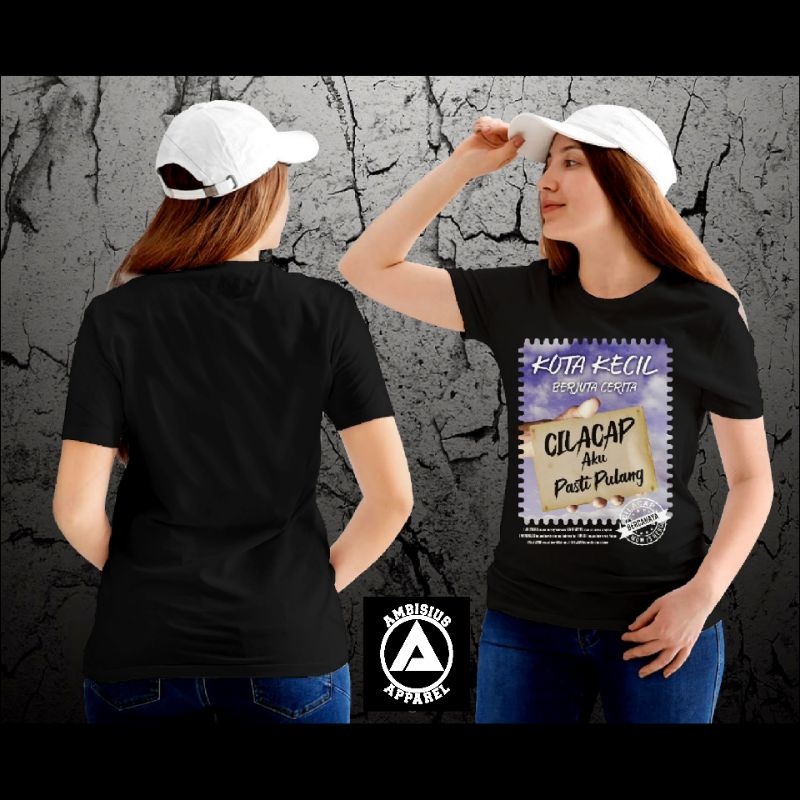 Kaos Anak Rantau Cilacap Kaos Kota Cilacap Kaos Distro Pria Wanita Kaos Ambisius Original