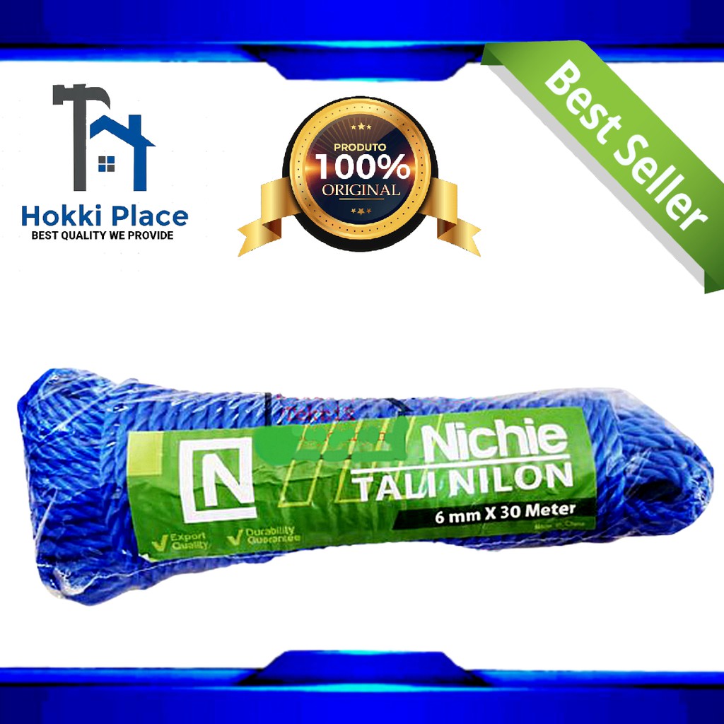 TALI TAMBANG NILON NICHIE 6MM X 30 METER TALI TAMPAR TALI TAMBANG.