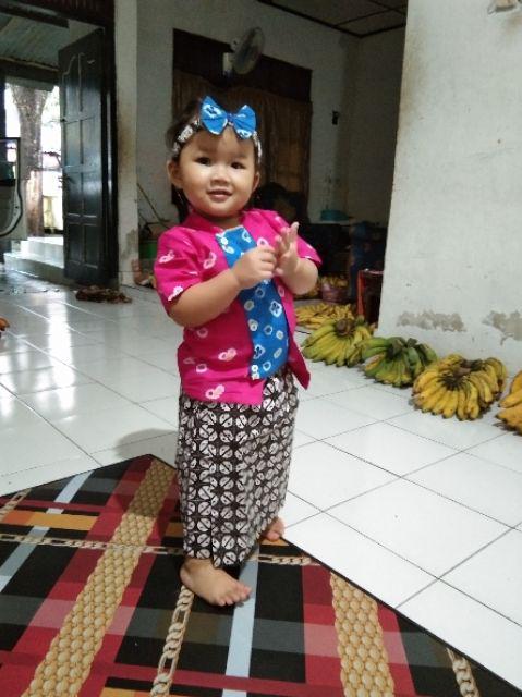 Kutubaru Batik Anak Setelan Rok Celana Kebaya Batik Anak Bahan Katun Nyaman Dan Enak Dipakai Cantik