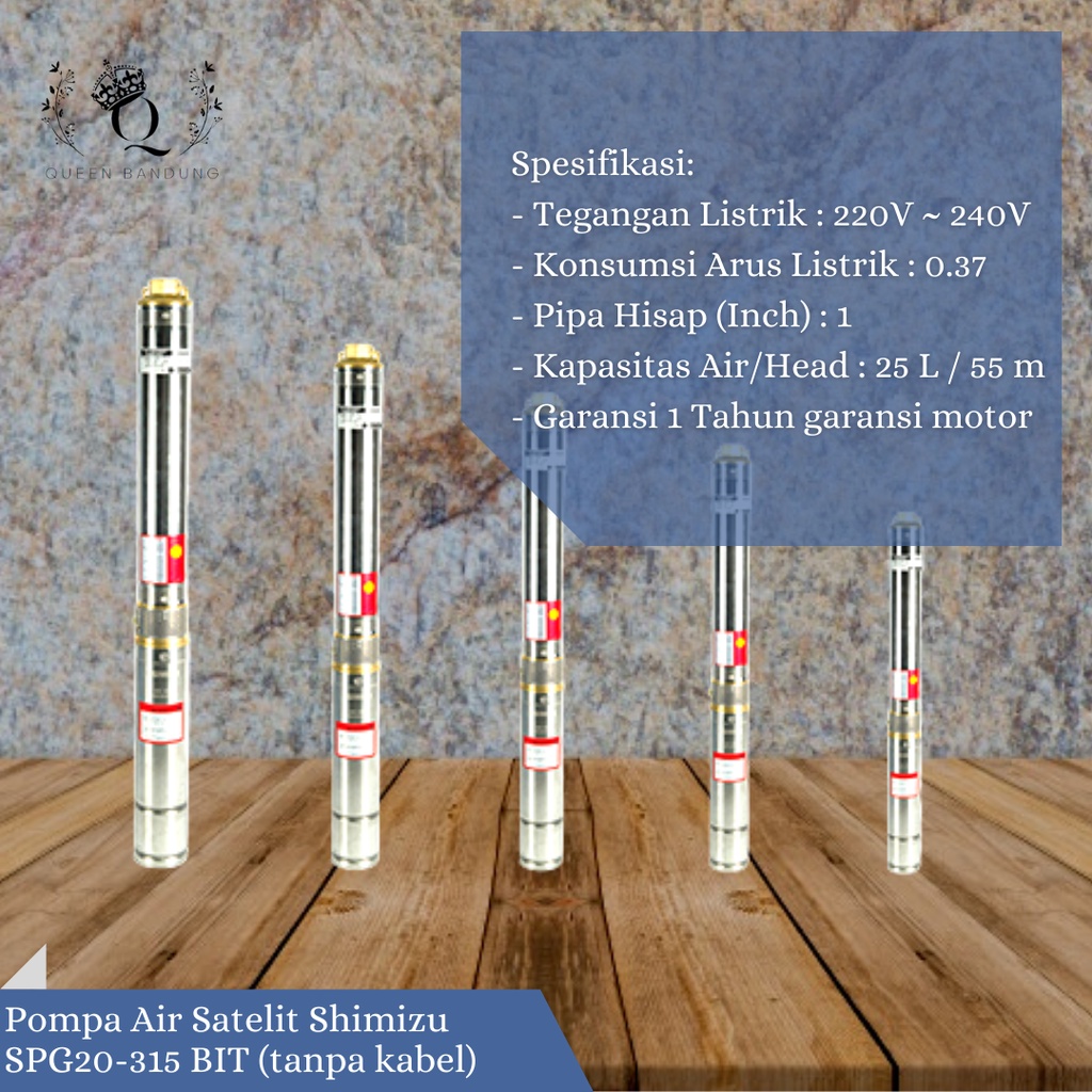 Pompa Air Satelit Shimizu SPG20-315 K BIT