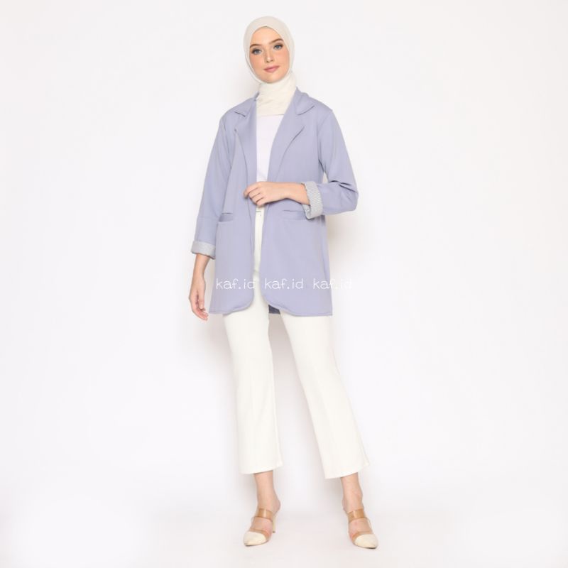 Blazer Kerja Wanita Korea Bahan Import Premium Edisi Warna Pastel