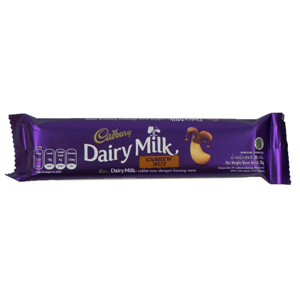 

CADBURY Cashew Nut Diary Milk Chocolate 30gr