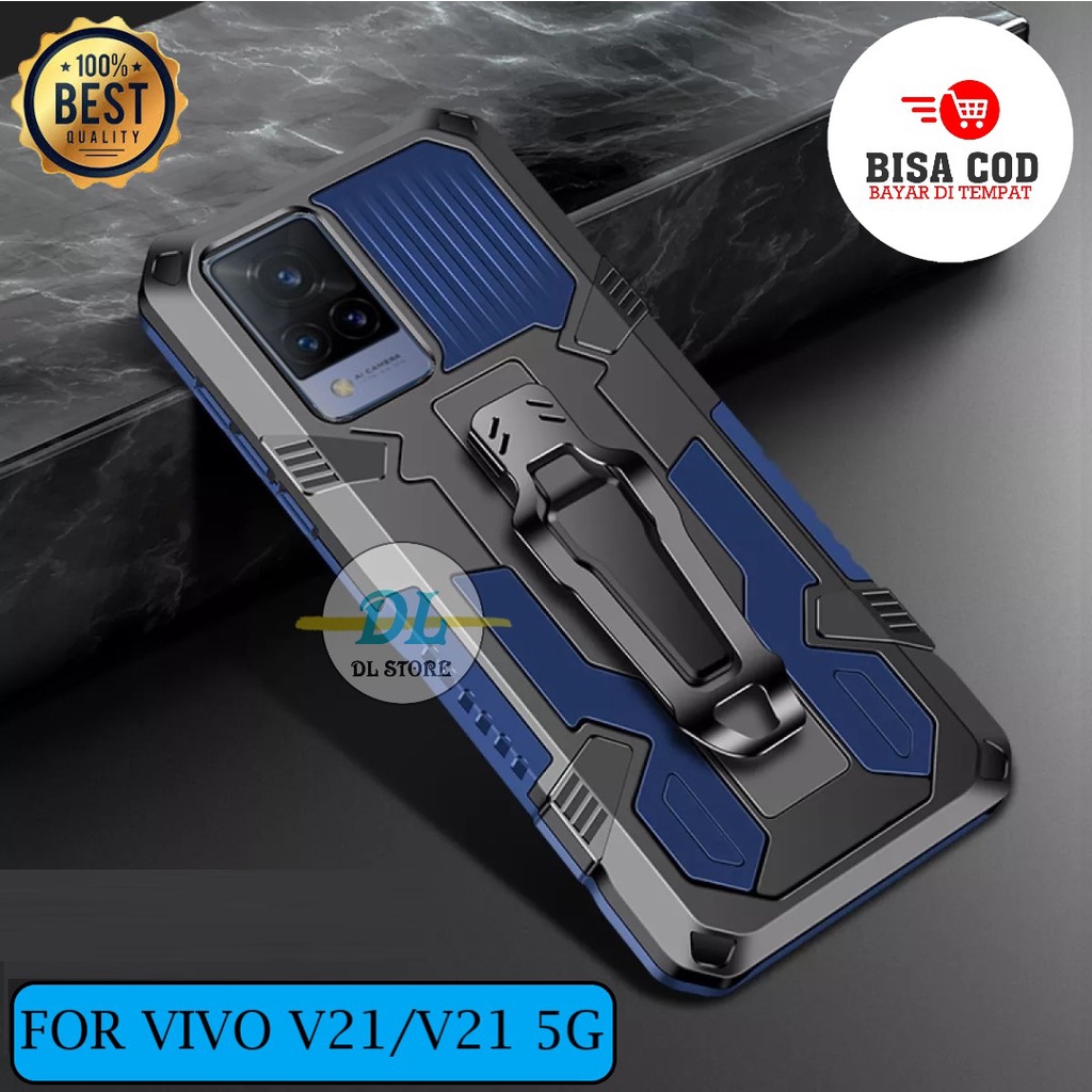 CASE UNTUK VIVO V21/VIVO V21 5G (6,44 INCH) CASING STANDING BACK KLIP HARD CASE ROBOT NEW COVER