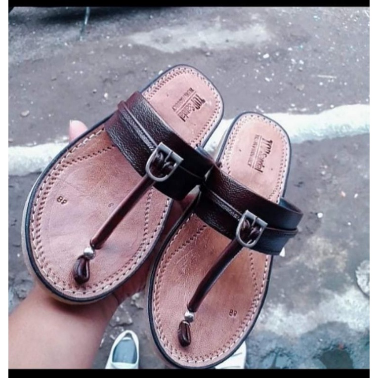 sandal pria tarumpah asli kulit