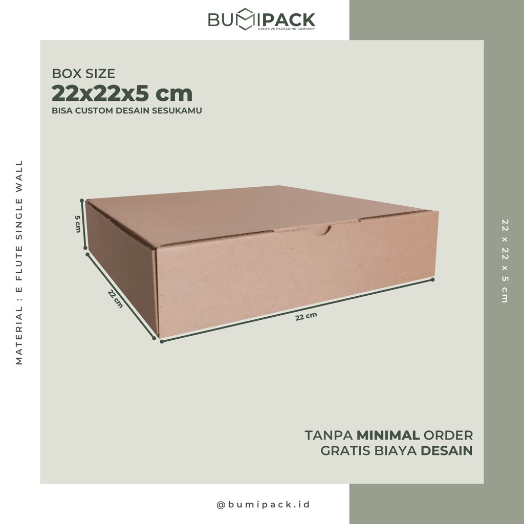 

Kardus packing box hampers kardus hampers dus packing box packing box packaging - Box 22x22x5 cm