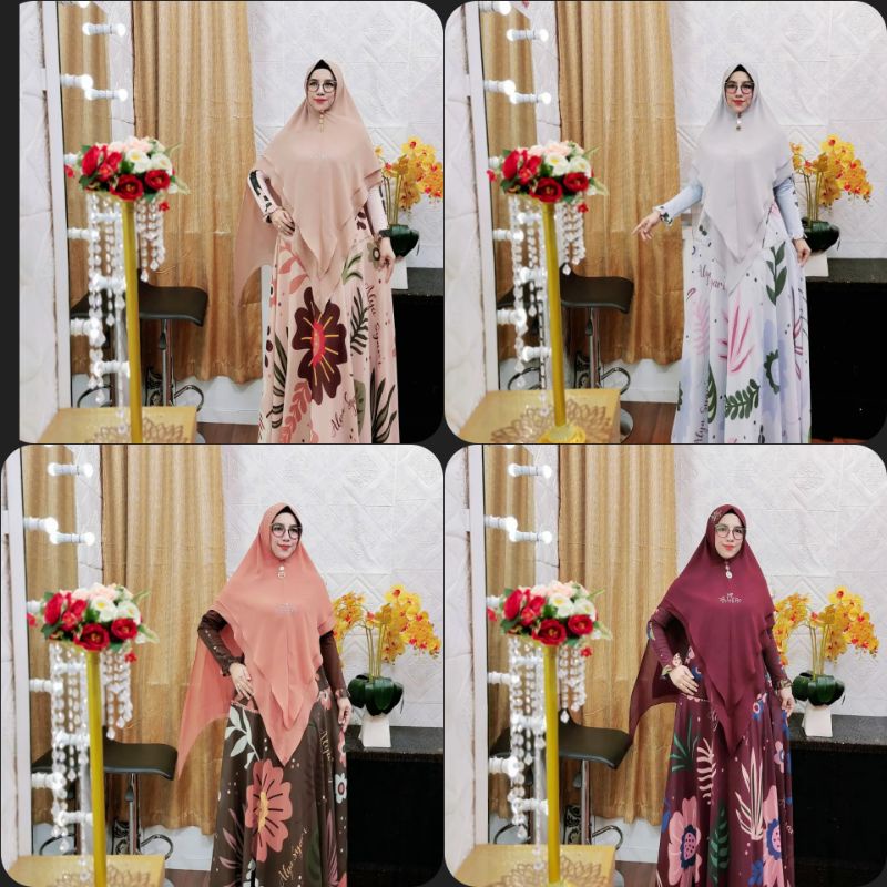 NAURA SERIES By ALYA SYAR'I ORI Gamis Original Syari Kekinian Bestseller Terlaris best seller