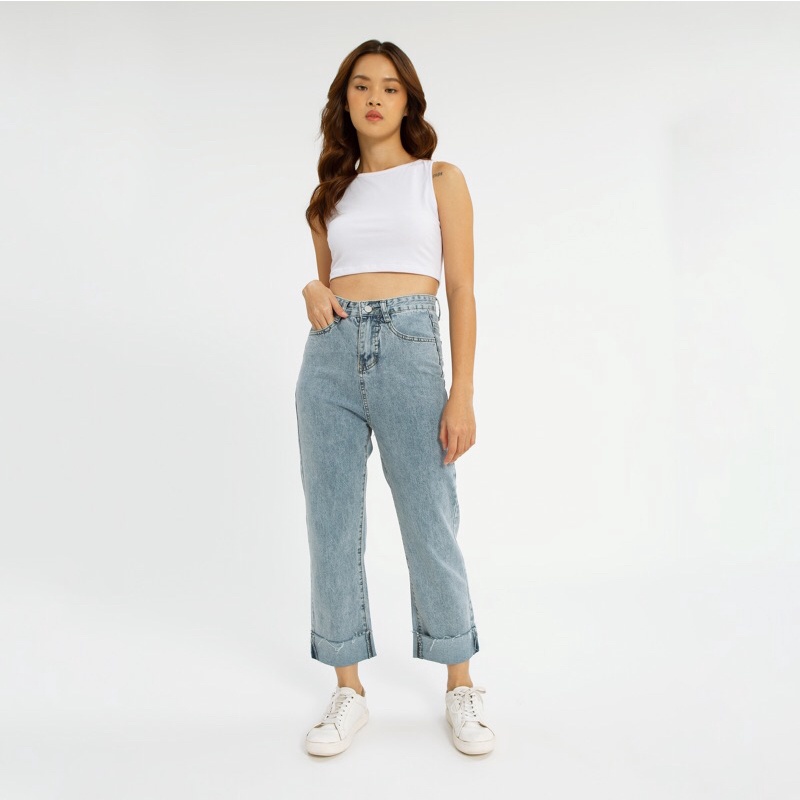 VIERLIN - Jeans 8001 - HIGH WAIST CULLOTE JEANS