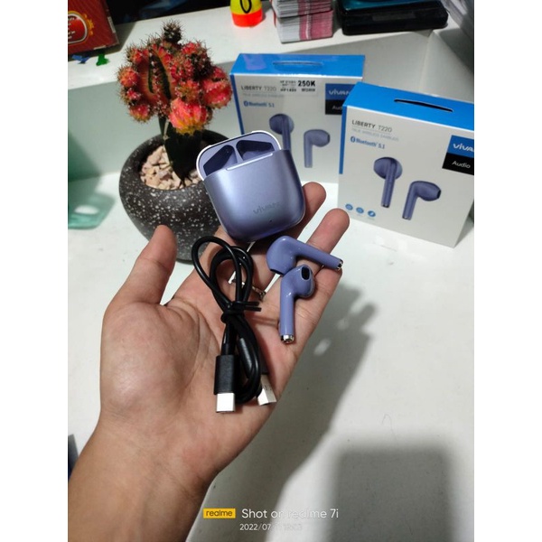 VIVAN TWS LIBERTY T220 Wireless Earphone Purple