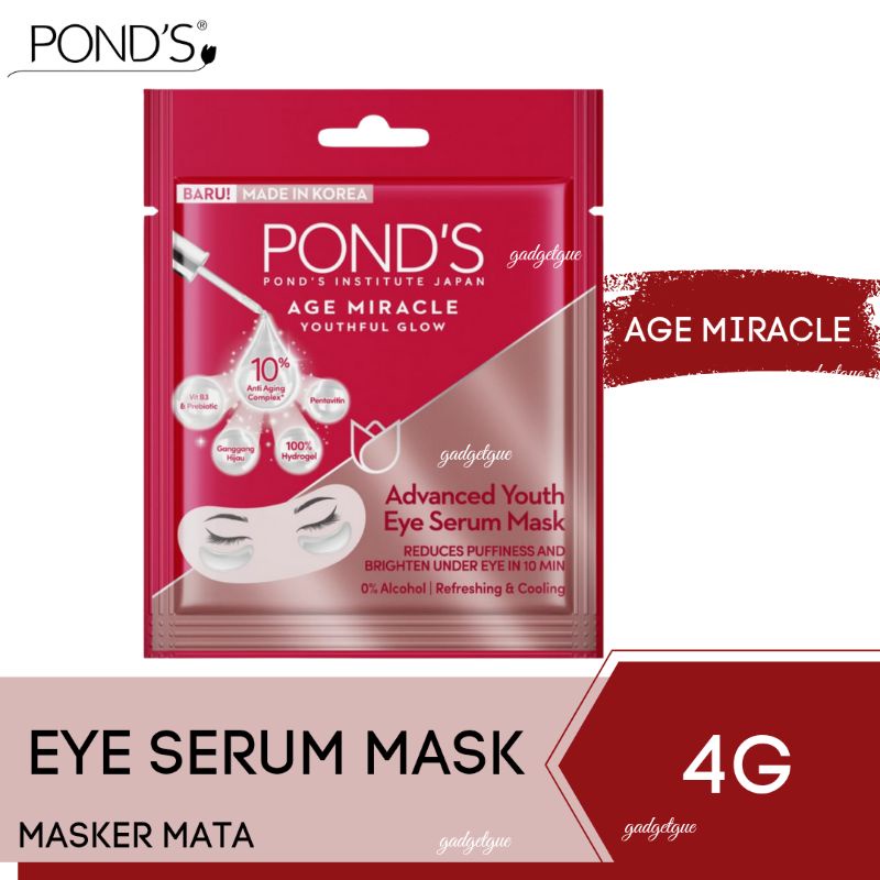 Ponds Age Miracle Eye Serum Mask 4Gr masker mata panda serum mata original murah
