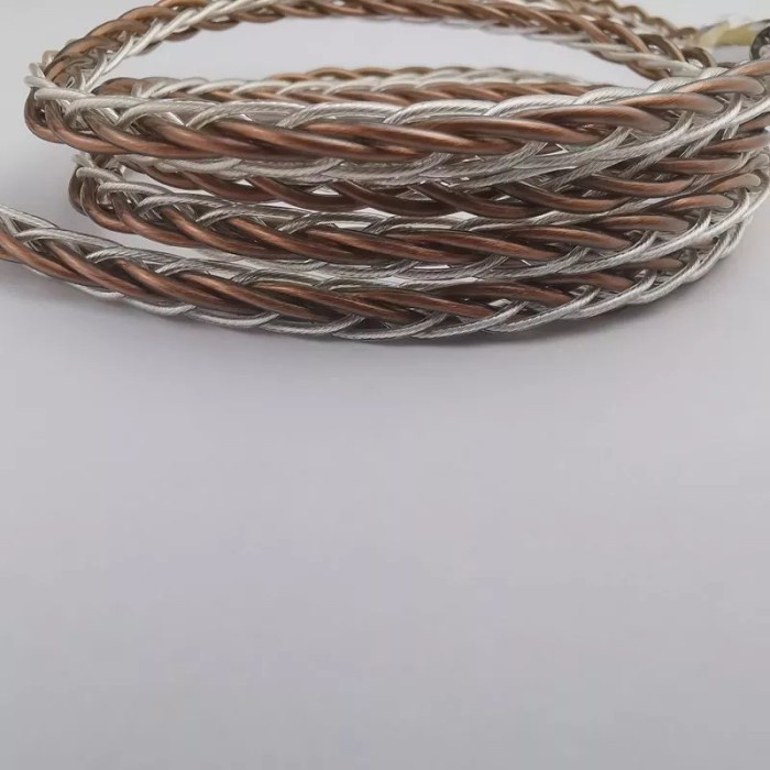 XINHS 8 Core Pure Silver &amp; Single Crystal Copper Mixed Braid Kabel Upgrade Cable