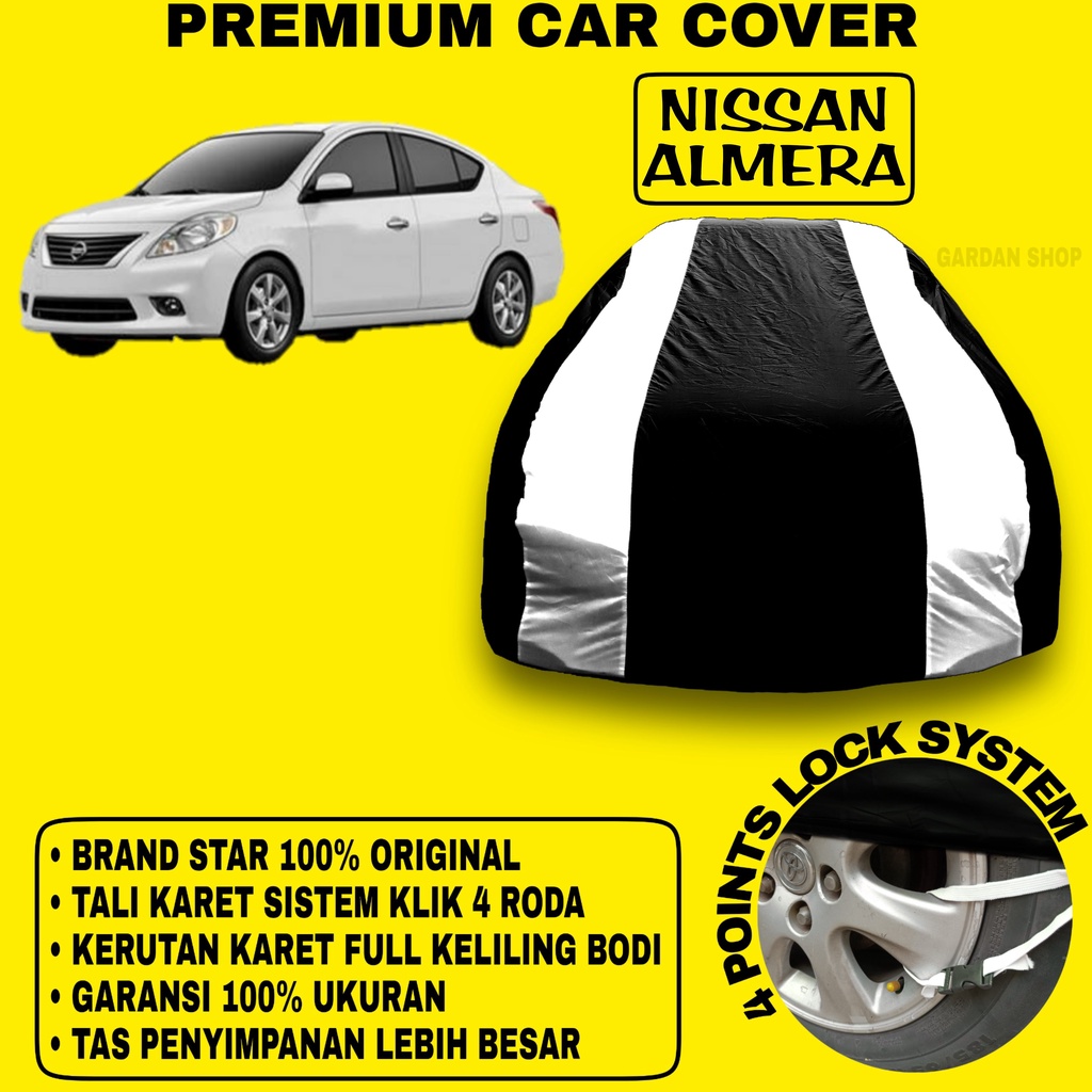 Body Cover NISSAN ALMERA Sarung Strip SILVER Penutup Pelindung Bodi Mobil Nissan Almera PREMIUM