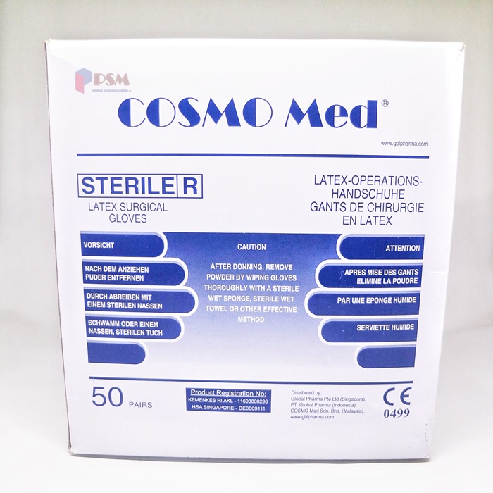 Handscoon Latex Sterile / Sarung Tangan Steril - Cosmomed