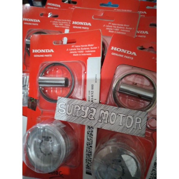 PISTON KIT ORIGINAL AHM SUPRA125 HELM IN (KYZ)