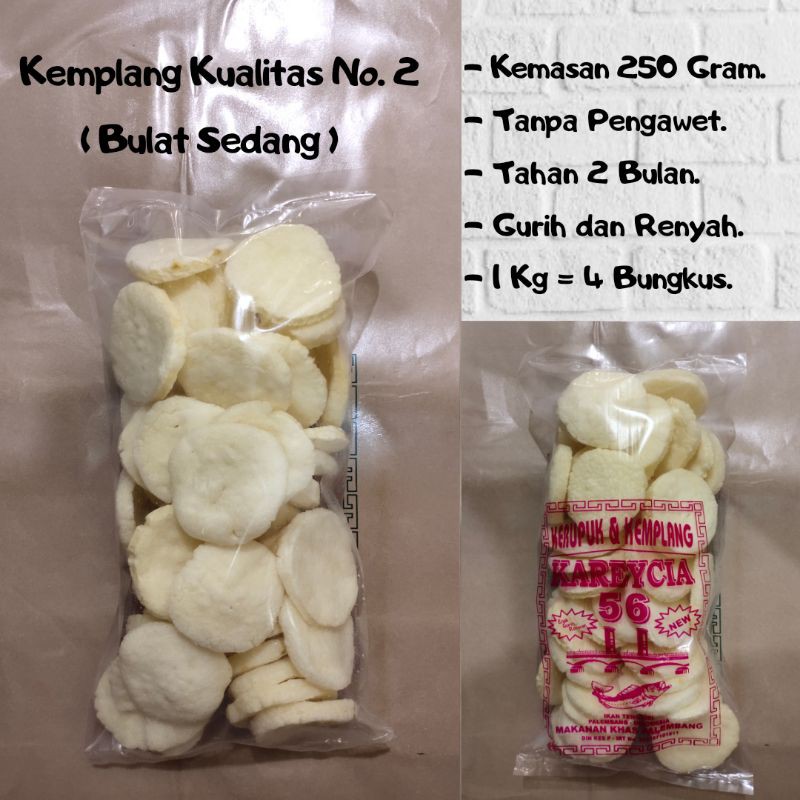 

Kemplang Biasa Kualitas 3 , 250 gram Khas Palembang