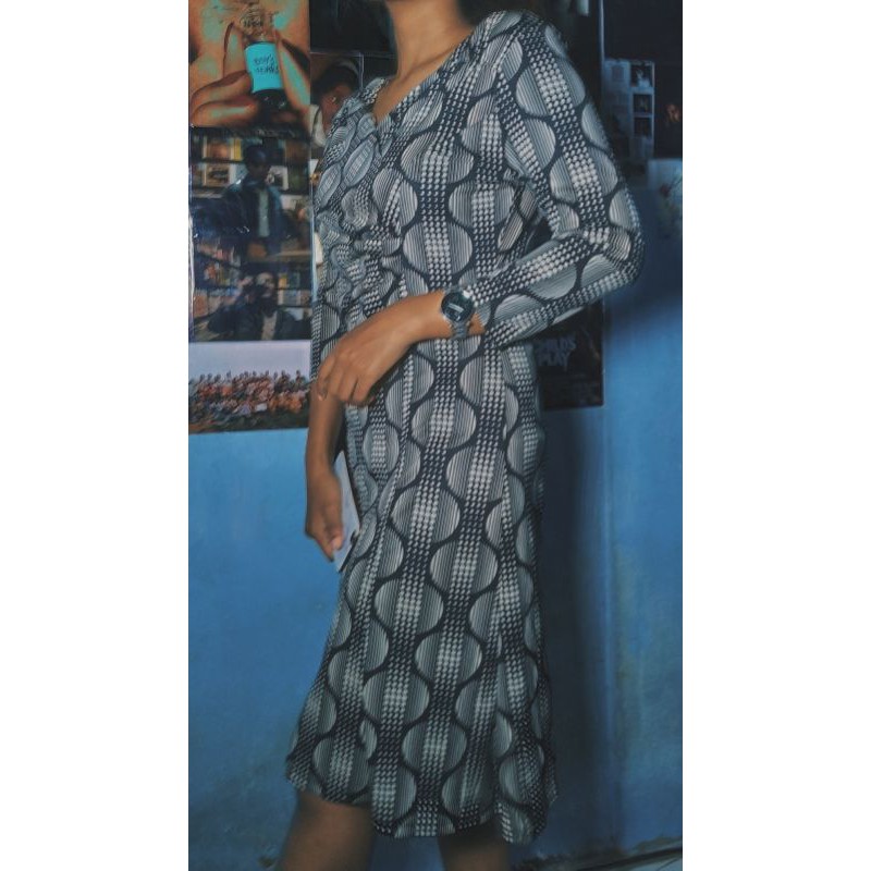 Preloved Midi Dress Kawaii