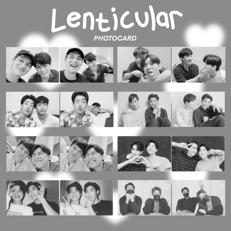 [RESTOCK] THAI ACTOR LENTICULAR PHOTOCARD LENTI PC BRIGHTWIN OHMNON MEWGULF TAYNEW SINGKIT OFFGUN BK
